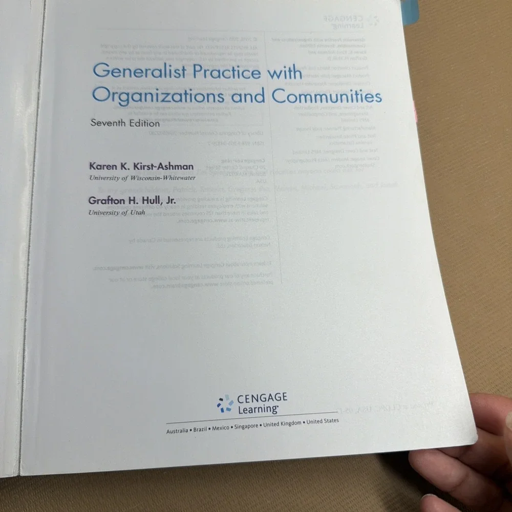 Empowerment Series Generalist Practice With Organizations And Communities 7th Ed